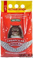 Наполнитель супервпитывающий Сибирская Кошка «ЭКСТРА» для длинношерстных кошек 5 л