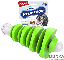 Игрушка для собак GiGwi "Nylo-Choo" кость зелёный