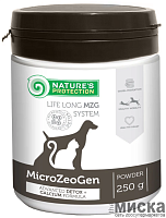 Минеральная добавка для молодых собак и кошек Nature's Protection MicroZeoGen 250 гр