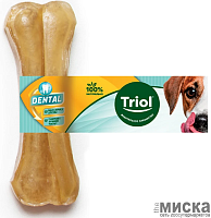 Лакомства для собак Triol "Dental" кость жевательная 16 см, 80 гр