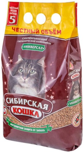 Наполнитель супервпитывающий Сибирская Кошка "Универсал", 5 л фото 2