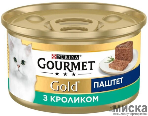 Паштет для кошек Gourmet Gold с мясом кролика 85 гр