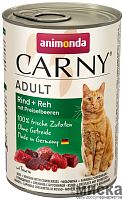 Консервы для кошек Animonda Carny Adult с говядиной, олениной и брусникой, 400 гр