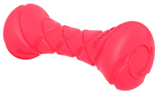 Игровая гантель для апортировки для собак PitchDog, 19 см, розовая фото 2
