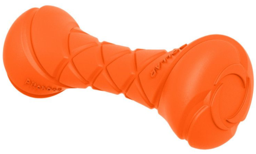 Игровая гантель для апортировки для собак PitchDog, 19 см, оранжевая фото 2