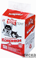Пелёнки впитывающие для собак Dr. ALEX размер 45х60 см, 15 шт.