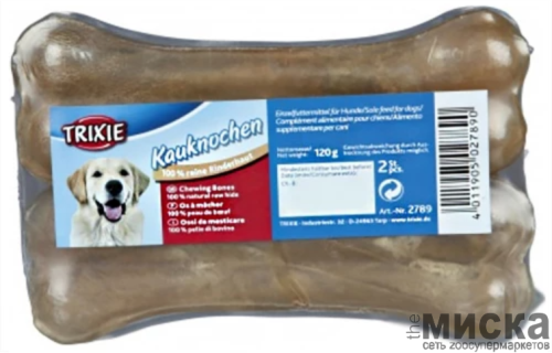 Лакомства для собак Trixie кость прессованная, 13 см, 2 шт