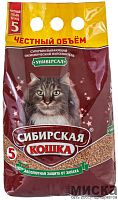 Наполнитель супервпитывающий Сибирская Кошка "Универсал", 5 л