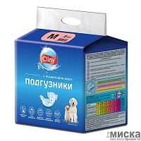Подгузники (Cliny) M 5-10 кг, 30-40см (9шт) для собак и кошек