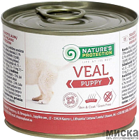 Консервы для щенков Nature's Protection Puppy Veal с телятиной 200 гр