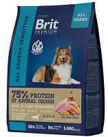 Brit Premium Dog Sensitive Ягненок/индейка 1 кг