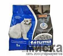 Наполнитель Catlitter 5л carbon midi комкующийся для кошек