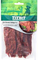Лакомства для собак TitBit Меню от шефа "Джерки мясные" из говядины 70 гр