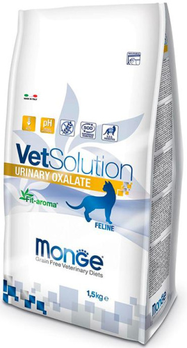 Monge Vetsolution URINARY OXALATE диета для кошек при оксалатных камнях, 1.5кг 