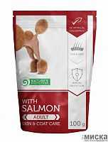NATURE'S PROTECTION adult salmon с лососем для взрослых собак