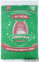 Наполнитель супервпитывающий древесный Сибирская Кошка «ЛЕСНОЙ» 20 кг