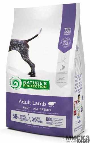 Nature's Protection Adult Lamb корм ягненок для взрослых собак всех пород
