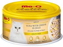ME-O Delite с тунцом и сыром, беззерновые, желе, 80 г
