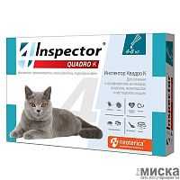 Inspector Quadro Капли для кошек 4-8кг 