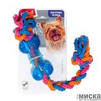 GIGwi DOG TOYS игрушка для собак Маленькая косточка на веревке