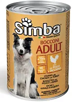 Simba Dog cans Кусочки для собак с курицей и индейкой