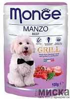 MONGE Dog GRILL Консервы для собак c говядиной