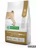 Nature's Protection Weight Control Sterilised корм для собак всех пород после стерилизации