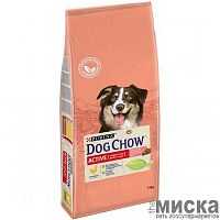 Purina Dog Chow сухой корм для активных взрослых собак, курица