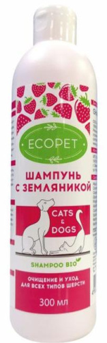 ECOPET с земляникой для кошек и собак, 300 мл