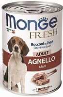 MONGE fresh Dog Паштет для взрослых собак с ягненком