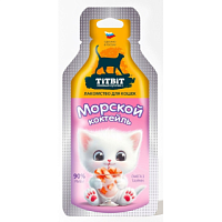 Лакомство TiTBiT суп рыба Морской коктейль 15 г 1 шт