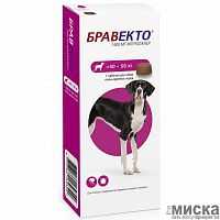 Препарат для собак INTERVET Бравекто от блох и клещей 40-56 килограмм, 1таб на 3мес. 1400мг