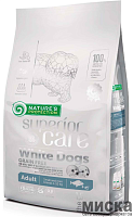 Сухой корм для собак малых пород с белой шерстью Nature's Protection Superior Care Small and Mini Breeds с белой рыбой 1.5 кг