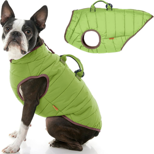 Жилет-куртка для собак Nunbell размер 42 см, салатовый фото 4