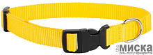 Ошейник для собак ARKON "Dog&Vogue" нейлон, ширина 20 мм, размер М (33-50 см.) жёлтый
