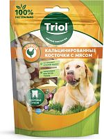 Triol Кальцинированные косточки с курицей для собак, 70г