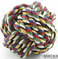 Игрушка для собак Triol "Верёвка-плетеный мяч" диаметр 50 мм