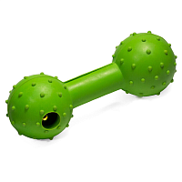 Игрушка для собак Triol "Гантель с колокольчиком" 115 мм зелёный