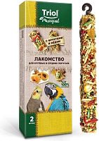 Triol Original Палочки с фруктами и медом для крупных и средних попугаев 55 г