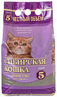 Наполнитель комкующийся Сибирская Кошка "СУПЕР" для котят 5 л