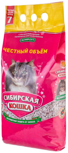 Наполнитель супервпитывающий Сибирская Кошка "Комфорт", 7 л фото 2