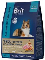 Brit Premium Dog Sensitive Ягненок/индейка 3 кг