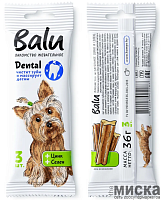 Лакомство жевательное для собак малых и средних пород BALU с цинком, селеном 3 шт. 36 гр