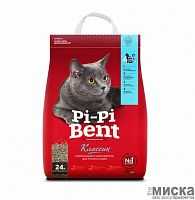 Наполнитель комкующийся для туалета кошек "Pi-Pi Bent®" Классик крафт-пакет 10 кг без г/я  (24 л)