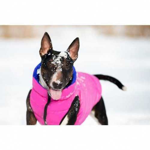 Курточка двусторонняя AiryVest для средних собак, размер M 40, розово-фиолетовая фото 3