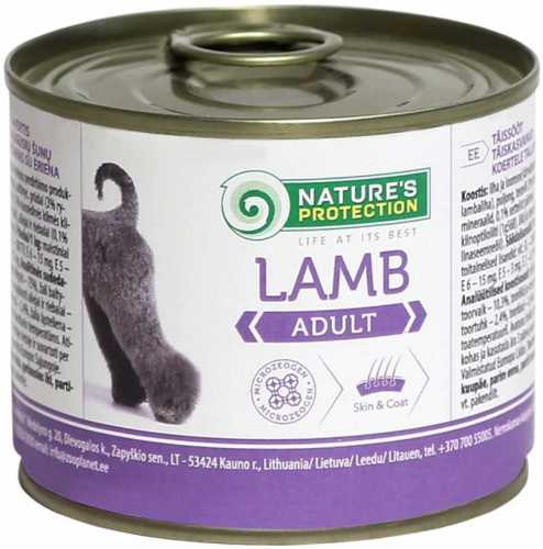 Nature's Protection Adult Lamb консервы для собак с ягненком