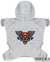 Комбинезон для собак WAUDOG Clothes, рисунок "Супермен, правда, справедливость", софтшелл, размер S32