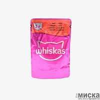 Whiskas для взрослых кошек рагу с говядиной 85г