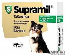 Supramil таблетки для щенков и собак массой до 20 кг