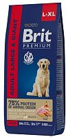 BRIT PREMIUM, с курицей для взрослых собак "Dog Adult Large and Giant", 15кг